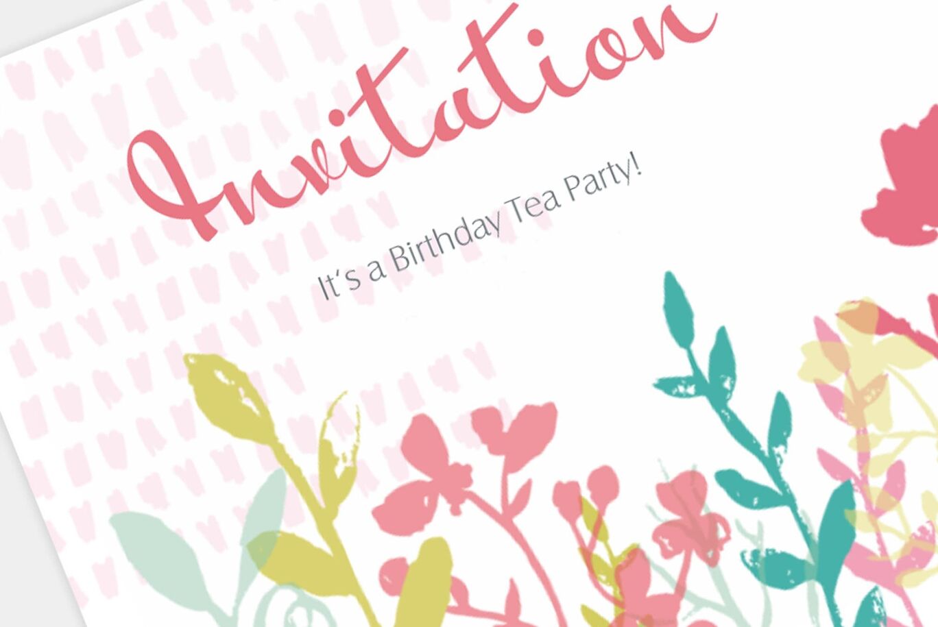 Inbjudningskort födelsedag hälsningskort
